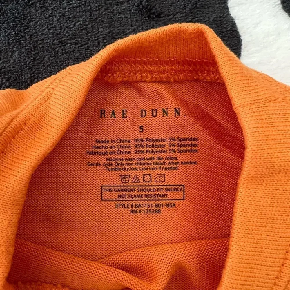 NWT Rae Dunn Thanksgiving Long Sleeve Pajama Set 5T